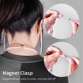 thumbnail image 2 of Wire-controlled In-ear Headphones With Mic Pearl Necklace Rhinestone Earphones Compatible For Samsung XiaomiPhones, 2 of 9