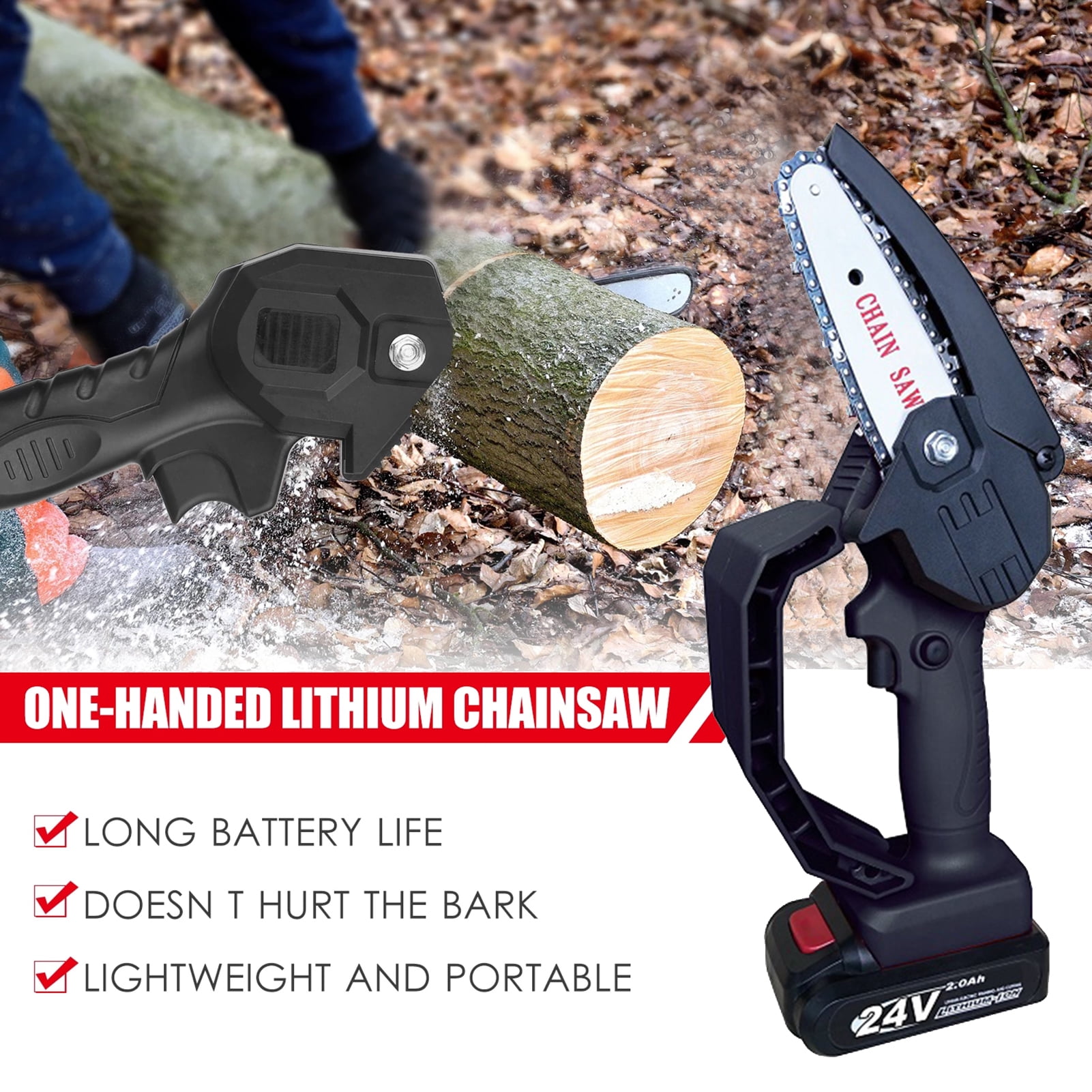 4 inch cordless chainsaw new arrivals