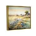 thumbnail image 4 of Stupell Industries Wildflower Farm Field Landscape Painting Gold Floater Framed Canvas Art Print Wall Art, 21 x 17, 4 of 10