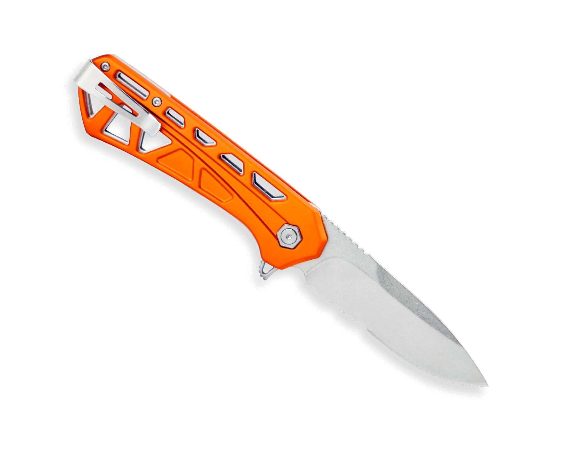 Buck Knives 812 Trace Folding EDC Knife, 3.23” Pocket Knife Blade, Orange, 3.95 oz