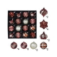 thumbnail image 2 of 6-Pack Assorted Christmas Tree Balls Ornaments Set, Shatterproof Plastic Painted Baubles for Xmas Holiday Party Tree Hanging Decor Accent, 2 of 6