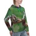 thumbnail image 6 of Kdxio Australian White Tree Frog Sitting on Branch Print Womens Oversized Hoodies Sweatshirts Hooded Pullover Tops Sweaters Casual-Small, 6 of 7