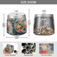 thumbnail image 2 of Yayeee Ashtray with Lid for Cigarette Smokeless Stainless Steel Home Ash Holder, Green Goldfish, 2 of 7