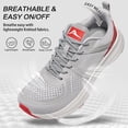 thumbnail image 3 of MeMoride Men's Wide Toe Walking Shoes Non Slip Casual Athletic Trail Running Sneakers, 3 of 6