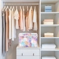 thumbnail image 4 of Yayeee Collapsible Cube Storage Bin with Lid Fabric Closet Decorative Basket with Handles, Watercolor Marble Pattern, 4 of 7