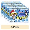(5 pack) WARHEADS Blizzard Cubes Gummy Candy, Raspberry, 3oz Box