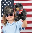 thumbnail image 5 of DolliBu Sitting Black Bear Plush with USA Flag Bandana - Super Soft United States of America Sitting Black Bear Patriotic Stuffed Animal - 9 Inches, 5 of 5
