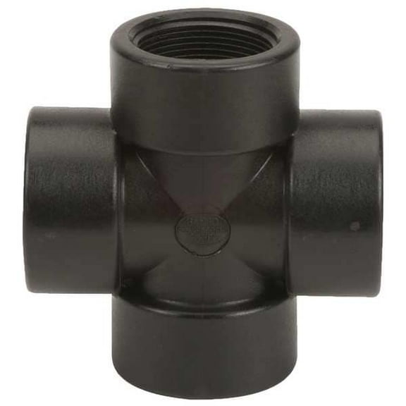 CR150 Banjo Polypropylene Pipe Fitting, Cross, Schedule 80, 1-1/2" NPT Female
