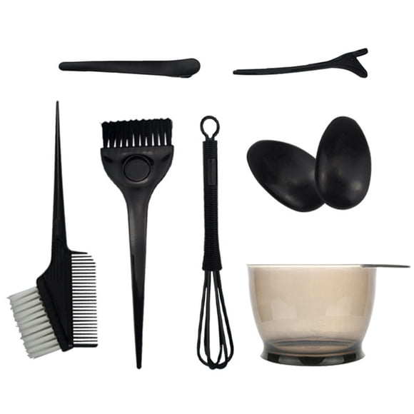 KAKOWELY 8Pcs Hair Dye Coloring Tools Hair Color Bowl Hair Dyeing Brush for Salon Home,7.09"X1.38"X1.38"