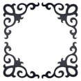 thumbnail image 1 of Uxcell 4Pcs Calcomanías de espejo autoadhesivas para el hogar, Negro (10x10cm), 1 of 7