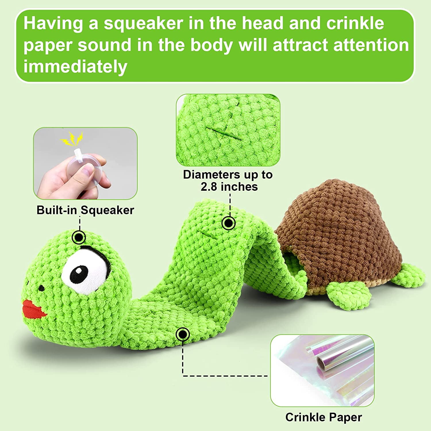 Dog Squeak Toys Dogs Enrichment Treat Dispensing Puzzle Toys Interactive Dog Toys for Large Medium Small Dogs