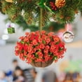 thumbnail image 4 of Kedshhgu Clearance Christmas Hanging Baskets Xmas Tree Pendant Lightweight and Easy to Decorate, for Outdoor Garden Patio Christmas Holiday Decoration, 4 of 6