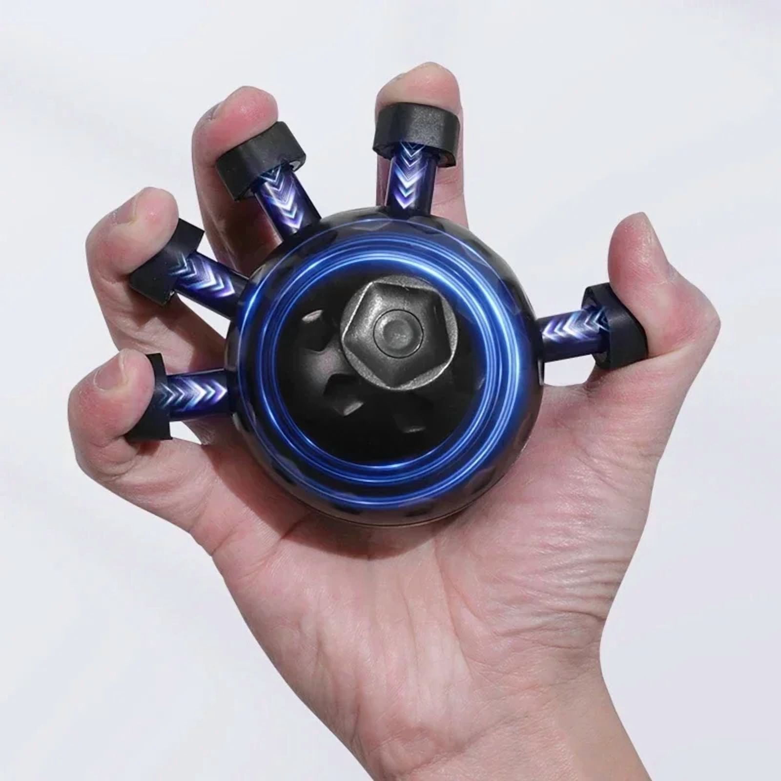 Finger Exerciser Trainer, Adjustable Hand Grip Strengthener for Rock Climbing and Fitness Training