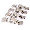 thumbnail image 3 of MYG for Iron Cabinet Toggle Latch Catch 4-Piece Set Spring-Loaded Hasp Clamp for Boxes Cabinets Closets Heavy-Duty Hardware Lock With Lock Silver 7.2x2.7cm, 3 of 9