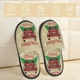 thumbnail image 2 of Balery Christmas Vintage Red Truck Pantuflas de Casa de Felpa Silenciosas con Diseño Estampado, Zapatillas Cómodas Antideslizantes de Algodón para Interior-Medium, 2 of 8