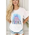 thumbnail image 3 of Magic Kingdom T Shirts For Women Vintage Castle Graphic Short Sleeve Shirt Casual Vacation Holiday Tee Top, 3 of 4