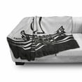 thumbnail image 3 of Odyssey Soft Flannel Fleece Throw Blanket, Greek Ship with Sail on Sea in Monochromatic Design Print, Cozy Plush for Indoor and Outdoor Use, 60" x 80", Charcoal Grey and White, by Ambesonne, 3 of 6