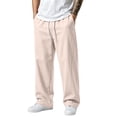 thumbnail image 2 of Men's Wide Leg Sweatpants Oversized Lounge Uncuffed Pants Drawstring Waist Casual Joggers, 2 of 6
