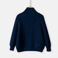 thumbnail image 5 of Cethrio Boys Cardigan Sweaters, Knitting Cotton Zip up Stretch Lapel Sweaters for Boys Dark Blue Size 8, 5 of 6