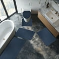 thumbnail image 6 of YgkuHd 5PCS New Large BathRug Mat Set Bathroom Rugs 5pc For Toilet Mats Universal Soft Comfortable Water Absorption Non Slip Thick Machine Washable Easy To Dry Dark on Clearance, 6 of 7