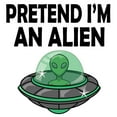 thumbnail image 3 of CafePress - Halloween Pretend Im An Alien Baseball Jersey - Cotton Baseball Jersey, 3/4 Raglan Sleeve Shirt, 3 of 4
