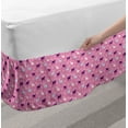 thumbnail image 2 of Nursery Bed Skirt, Repetitive Baby Reindeer Trees with Abstract Curlicue Antlers Pattern, Elastic Bedskirt Dust Ruffle Wrap Around for Bedding Decor, 4 Sizes, Pale Pink and Multicolor, by Ambesonne, 2 of 2