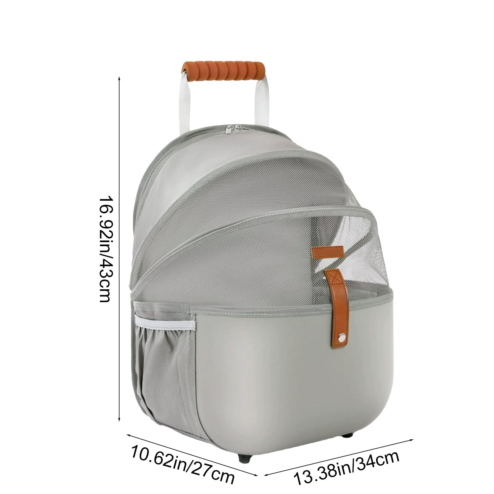 16.92X13.38X10.62 Inch Pet Backpack,Pet Cat Bag Out Portable Large Capacity Backpack Space Capsule Breathable Dog To Go With Supplies,Pet Supplies