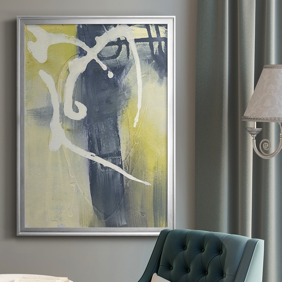Delightful II Premium Framed Print, in Gold, Black, or Silver - Ready to Hang