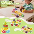 thumbnail image 5 of Fruit Skewers Gluttonous Worm Game, Tabletop Logical Thinking Educational Toy, Gift for Kids 3+, 5 of 9