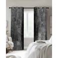 thumbnail image 3 of Grey Oil Painting Blackout Curtains 84 Inches Long for Bedroom, Modern Abstract Graffiti Street Art Thermal Insulated Room Darkening Black Out Window Curtain Panels Grommet Drapes for Living Room, 3 of 8