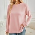 thumbnail image 5 of EDFBUYKRS Female Long Sleeve Sweatshirt Sweatshirt Women Embroidered Sweater Cute Shirt Family Graphic Top Size M, 5 of 9