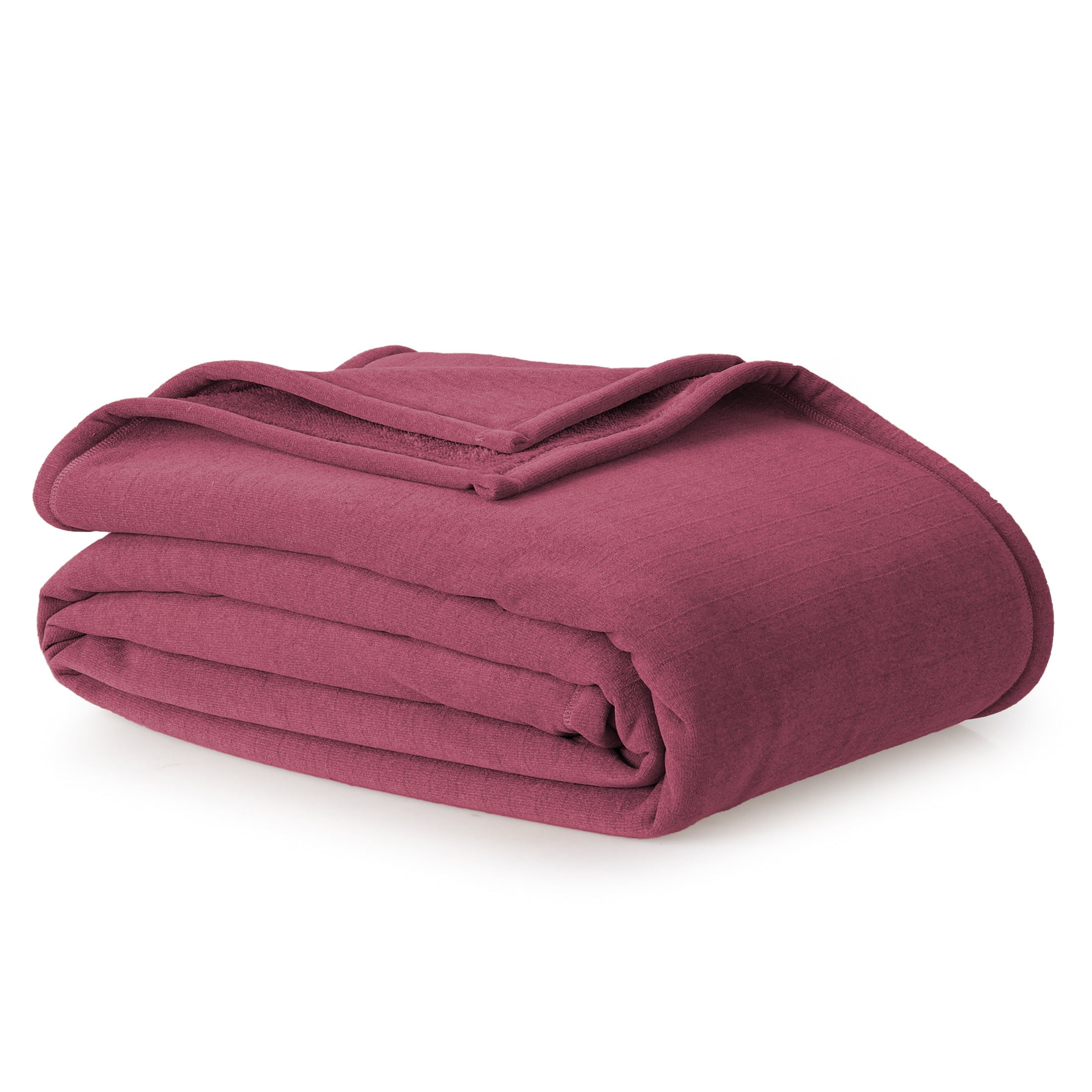Better Homes & Gardens Wexford Soft Chenille Adult Bed Blanket, King Size, Merlot Wine
