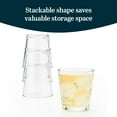thumbnail image 4 of Libbey 15769 Restaurant Basics Stacking Double Old Fashioned Glasses, 12 oz, Clear Drinking Glasses Set of 12, Modern Rock Glass Set for Cocktails and more, 4 of 6