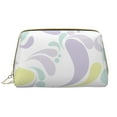 thumbnail image 2 of Large Clutch Leather Makeup Bag, Gorgeous Lilac Travel Toiletries Bag, Ladies Cosmetic Storage Bag, 2 of 8