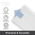 thumbnail image 5 of Dish Drain Board and Drying Rack Tray for Kitchen Counter, Plastic Drainboard with Raised Ridges, 12.75 x 17.25 inches - White, 5 of 13