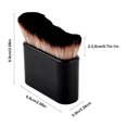 thumbnail image 3 of LHWEN Large Body Makeup Brush for Self Tanning Perfect for Blending and Buffing Sunless Tanner and Body Foundation Soft Synthetic Fibers Curved Design for Easy Application and Coverage Seamless, 3 of 7