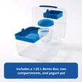 thumbnail image 6 of Rubbermaid Pack & Go 1.65 L Bento Box with Yogurt Pot, Meal Prep Container with Compartments and Dividers, 6 of 6