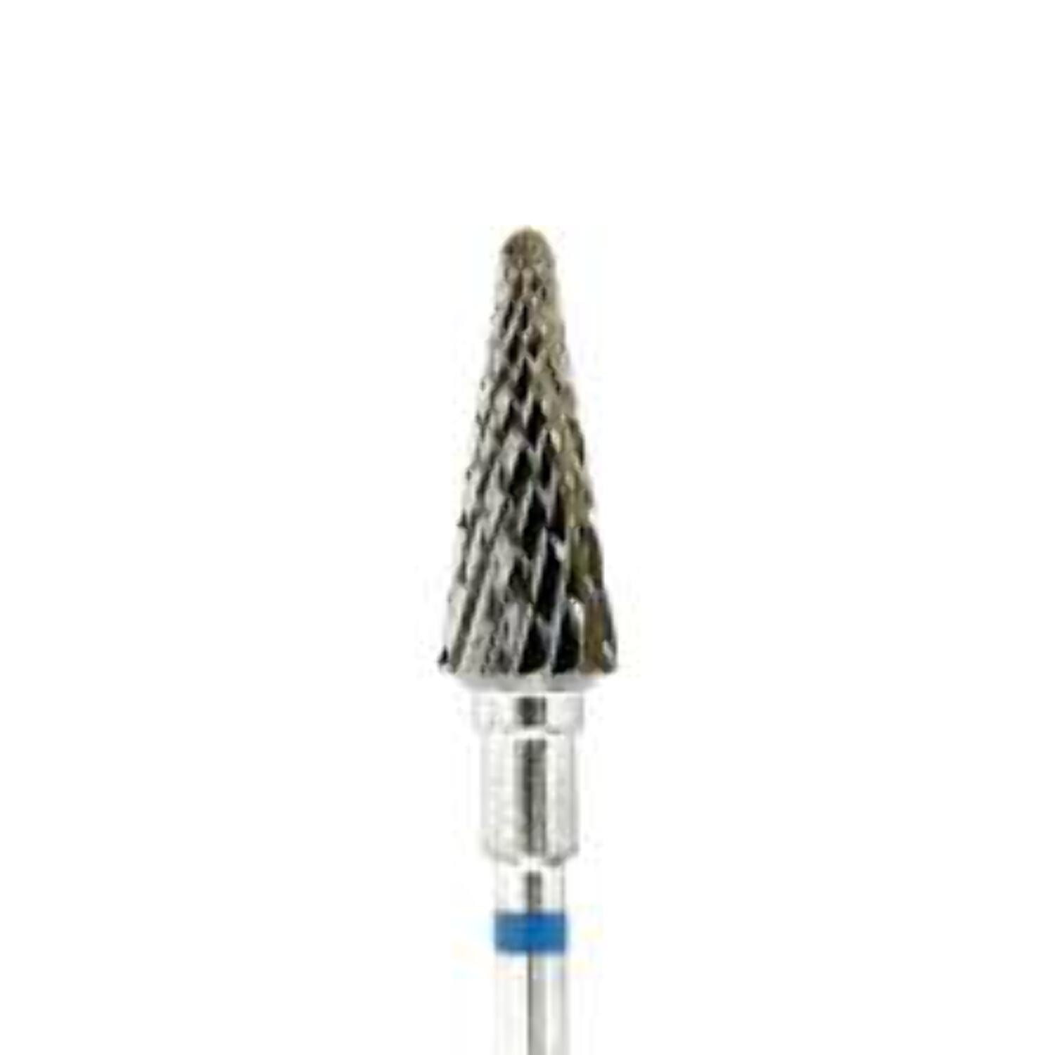STALEKS PRO Carbide Nail Drill Bit Cone Blue EXPERT Head Diameter 6 mm / working part 14 mm