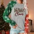 thumbnail image 2 of Women's Christmas Long Sleeve Tops Tshirts Crew Neck Print Lightweight Hoodie Holiday Graphic Tees Blouses, 2 of 5