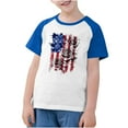 thumbnail image 2 of MKOSPLRT USA Shirts Toddler American Flag Shirts Short Sleeve American Flag Shirts Crew Neck Raglan Tshirts Stars Stripes Graphic Tees, 2 of 7