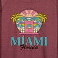 thumbnail image 3 of Instant Message - Miami Florida - Women's Lightweight French Terry Long Sleeve Shirt, 3 of 6
