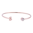 thumbnail image 1 of Pulsera Mujer Inicial Letra LuckyLy, Acero Inoxidable y Zirconia Cúbica, Modelo Sonia rosa UNITALLA, 1 of 8