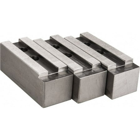 

H & R Manufacturing 1.5mm x 60° Serrated Attachment Square Soft Lathe Chuck Jaw 3 Jaws Steel 1.69 Btw Mount Hole Ctrs 6-1/2 Long x 2-1/2 Wide x 2-1/2 High 0.866 Groove 20mm Fastener