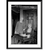 Historic Framed Print, A.P. Nevin & Mrs. Olive Gabriel, 17-7/8" x 21-7/8"