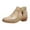 Gold, variant on Mostsola Chelsea Cowboy Boots for Women Square Toe Western Boots Embroidery Casual Ankle Boots