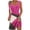Hot Pink, variant on sovlvnd Womens Summer Dresses Geometric Printed Elegant Camisole Round Neck Dress Womens Tank Dresses Casual Summer Plus Size Summer Dresses
