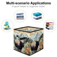 thumbnail image 2 of Yak Foldable Clothes Storage Organizer Bins with Handle, 10.8"x10.5"x10.6", Large Capacity, 2 of 6