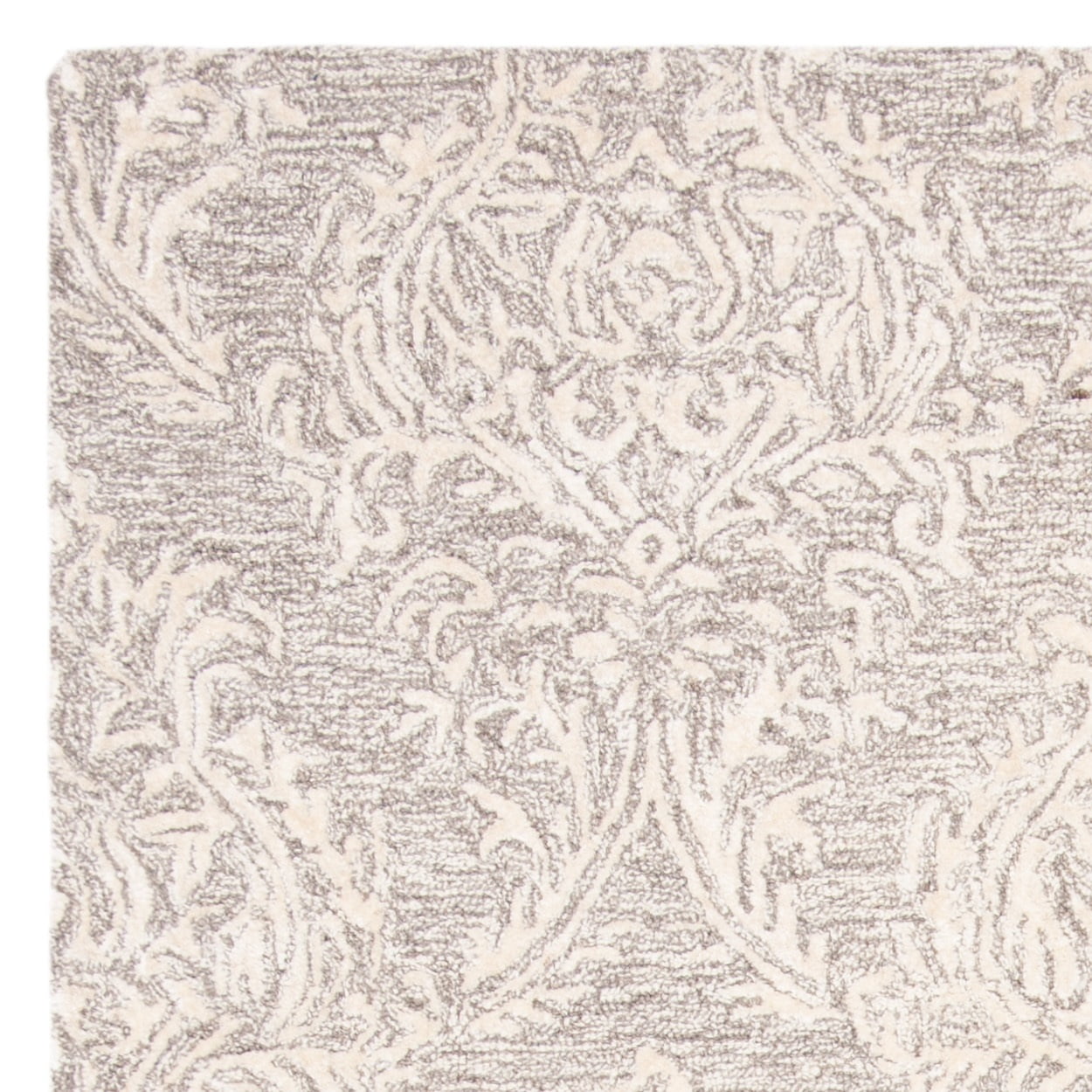 SAFAVIEH Glamour Tiana Damask Area Rug, Grey/Ivory, 5' x 8'