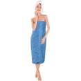 thumbnail image 5 of Utopia Towels Luxurious Jumbo Bath Sheet 2 Piece, 600 GSM, 35 by 70 Inches, 100% Ring Spun Cotton, Highly Absorbent and Quick Dry Extra Large Bath Towel, Super Soft Towel, Electric Blue, 5 of 8