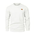 thumbnail image 1 of pstuiky Camisas para hombre de manga larga, Sudadera deportiva informal para hombre, cuello redondo, color liso, de punto, de manga larga, con capucha versátil Tops casuales para hombres xxl, 1 of 3